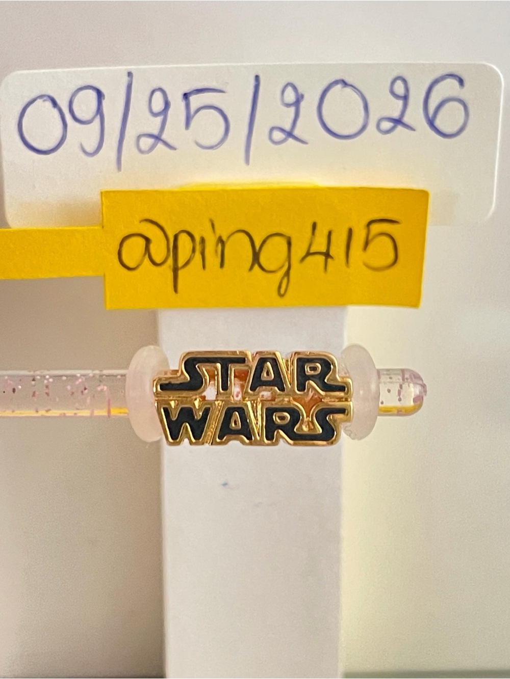 Pandora Shine Star War 3D logo charm